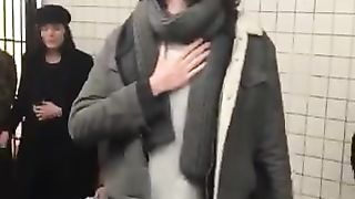 When Hozier performed "Take me to Church" underground at a subway station