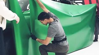 Celtics green wrapped BMW X6M