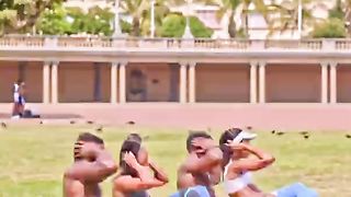 Quick outdoor abs workout