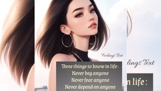 Three things you need to know in life