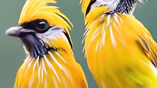 DIFFERENT COUPLES OF BIRDS IN UNIQUE COLOURS