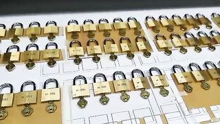 Brass padlock printing in Mimaki machine