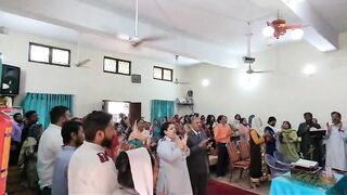 Happy palm Sunday service/salvation army church/Christian in Pakistan