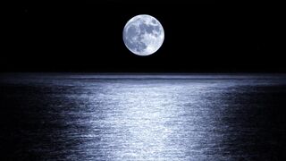 Moon night view