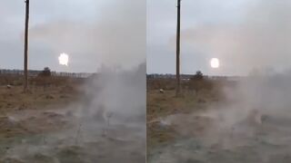 Ukrainian soldiers shoot Russian missile out of the sky in huge explosion