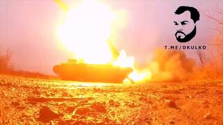 Russian TOS-1A thermobaric MLRS in the Bakhmut