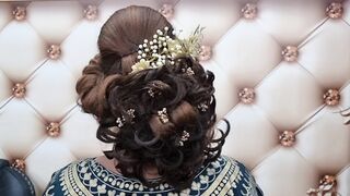 Most Beautiful Hairstyle for Wedding  party | Easy Hairstyles | Bun Hairstyle with Trick