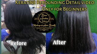Keratine Rebonding Detail Video||  only for beginner by|| dear Anabias saloon