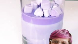 lavender candle DIY ❤| طريقة عمل شمعه اللافندر للمبتدئين