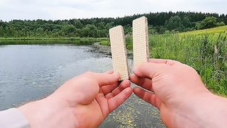 ОПУСТИЛ ВАФЛИ НА ДНО ОЗЕРА. Реакция рыбы. Подводная съёмка.