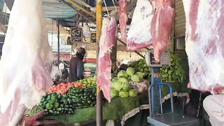 fresh meat/vegetables shop Lahore Pakistan