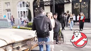 mckenna meeting up with fans in paris  .  #mckennagrace #mckennagrace2024 #ghostbusters