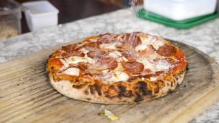 food and pizza