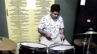 Drum triplet flam exercise