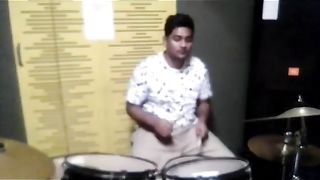Jazz drum playing