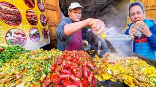 $1.49 Morocco Fast Food - SANDWICH KING!! ???? Marrakesh Street Food Tour!