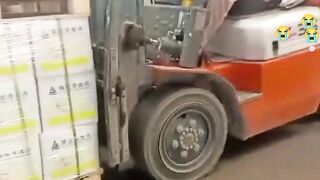 Forklift operating