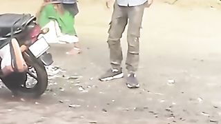 He is so addicted that he can't even go away from it