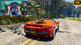 Ferrari SF90 Stradale - The Crew Motorfest - Steering Wheel 4k Gameplay