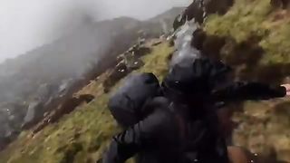 "Battling the Elements: Solo Mountain Camping in a Torrential Rainstorm"