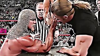 Triple h arm wrestling with scott steiner