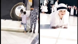 Cute children's in Makkah.