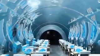 Restaurant under water
