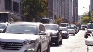 Crazy installation to educate pedestrians on how to cross the street.