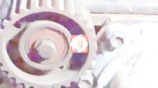 Calage Distrebution sur une Toyota  hiace  2L - the timing belt on Toyota Hilux. تعديل كاتينة تيوتا