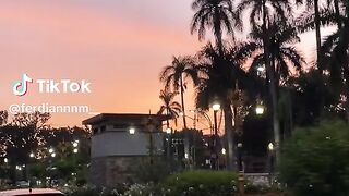 The sunset in malang city