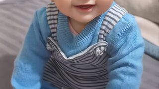cute baby smiling