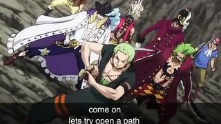 Zoro vs Admiral Fujitora Vs Mihawk __ One Piece Stampede