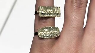 Real Gold Last Supper Pinky Rings
