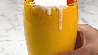 Mango Mastani- Mango Shake This Popular thick mango milkshake