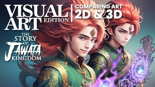 Character Design 2d to 3D "Taja Shachini" on The Story of Jawata Kingdom