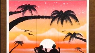 Draw a romantic scene | Asrafoul|