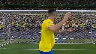 Cristiano Ronaldo Celebration after winning the match.