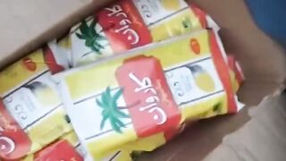 This is the ghee that is being distributed to the poor as relief