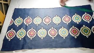MADE A BAGE WITH WAESTE CLOTHES