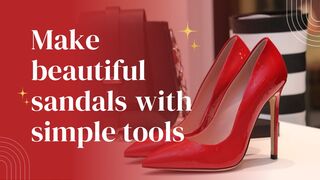 Make beautiful sandals with simple tools