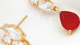 Beautiful ladies earrings collection.trendy and stylish jewelery collection