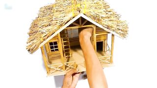 how to make a birds house use cards