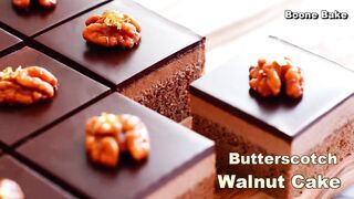 Butterscotch flavor! Walnut Chocolate Cake _ Walnut Cara.