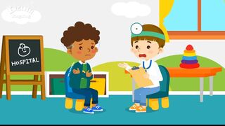 Kids vocabulary - Health Problems - hospital play - Learn English for kids