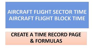 Sector Time Formulas