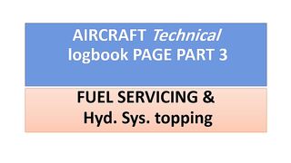 Fuel Servicing and Hydraulic System Topping
