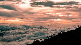 A Scenic View of Above the Clouds