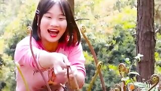 पहाड़ों का मजा ड्रैगन क्लॉ सब्जियों के साथ!chiness funny