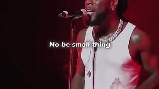 Burna boy live in concert