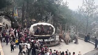 Dinosaur beautiful dance
